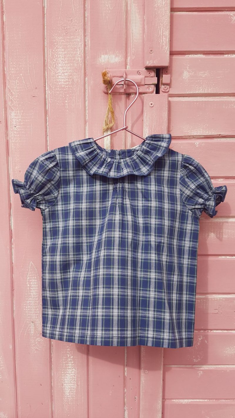 Blusa volante tartan