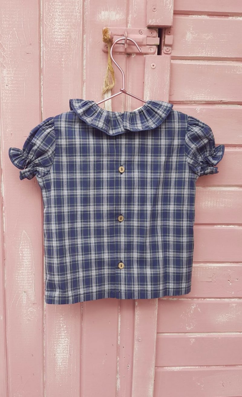 Blusa volante tartan