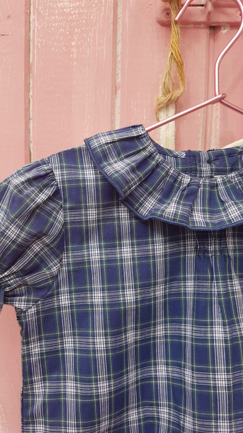 Blusa volante tartan