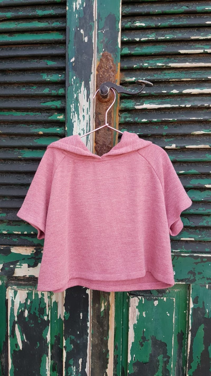 Poncho - capa punto rosa