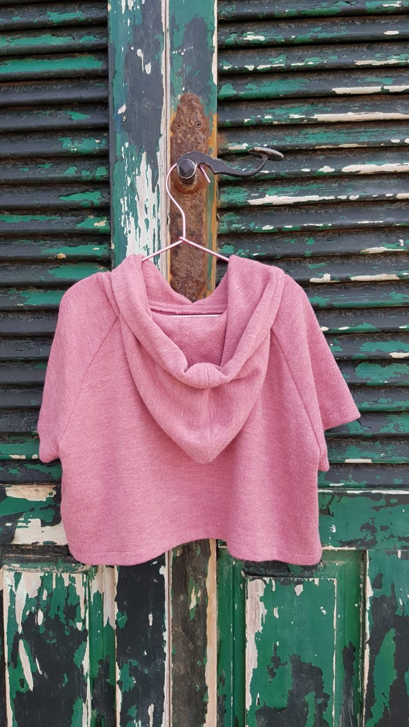 Poncho - capa punto rosa