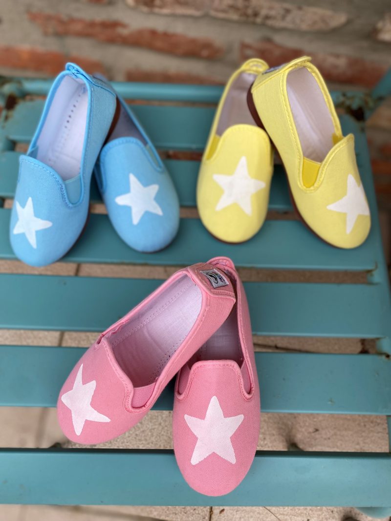 Zapatilla azul estrella