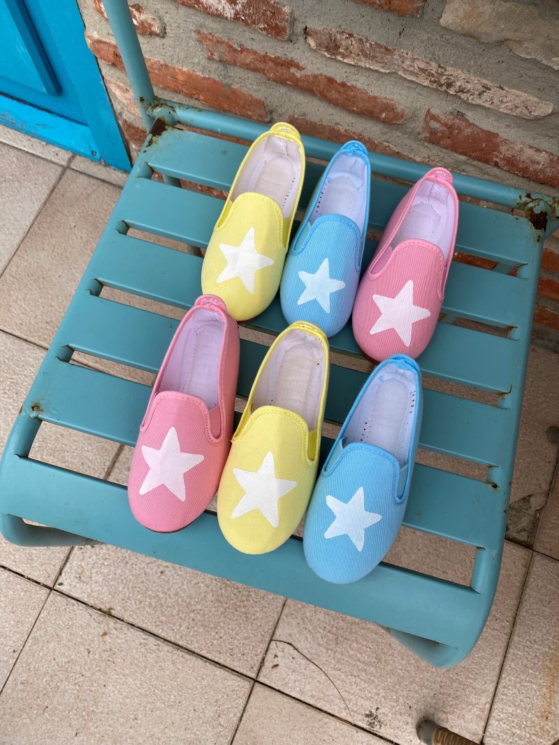Zapatilla azul estrella