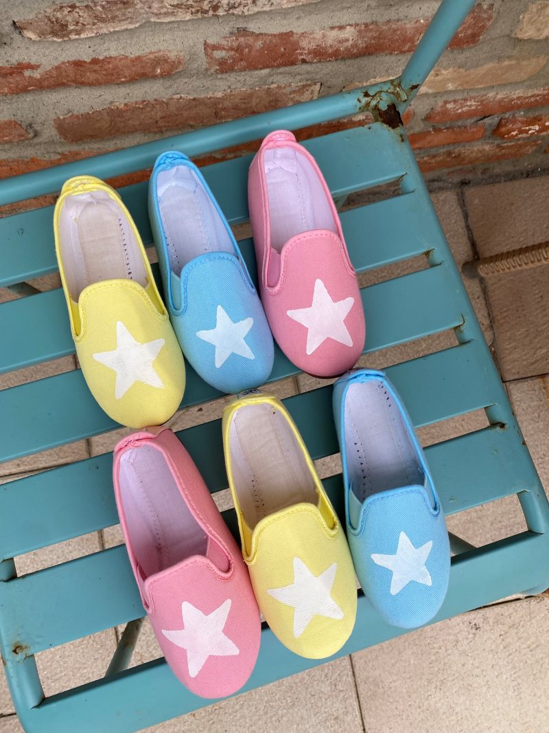 Zapatilla azul estrella