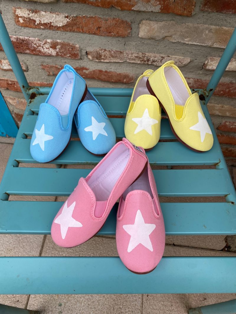 Zapatilla azul estrella