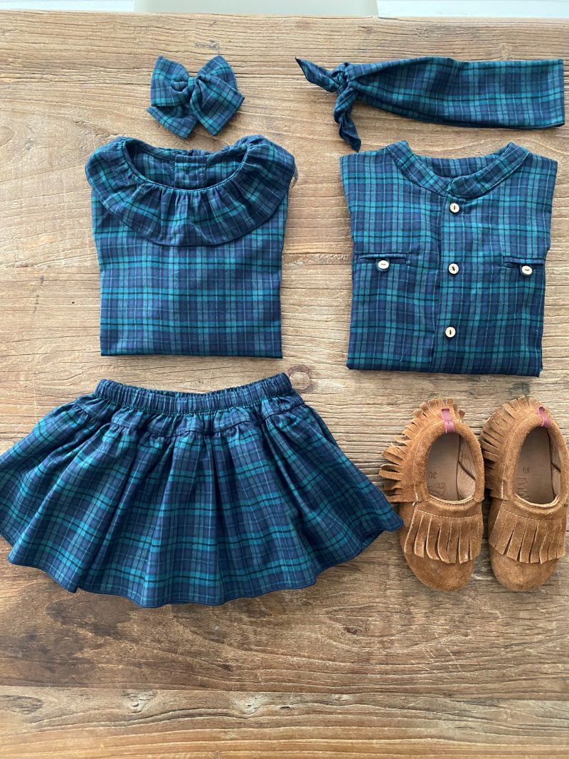 Blusa tartan marino