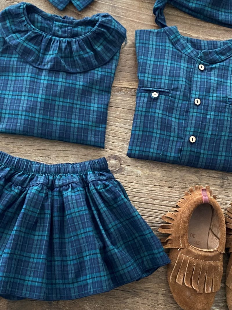 Blusa tartan marino