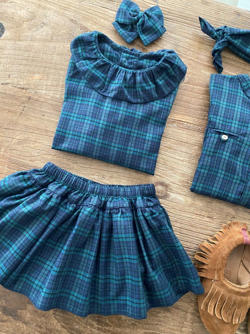 Blusa tartan marino