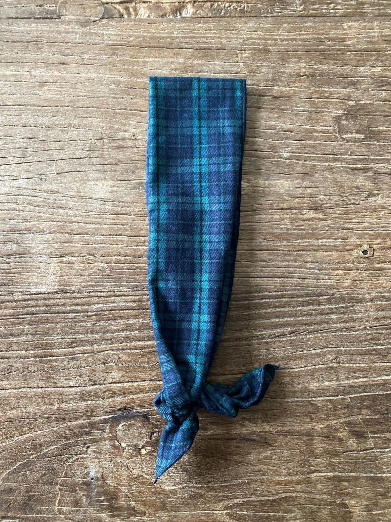 Cinta tartan azul