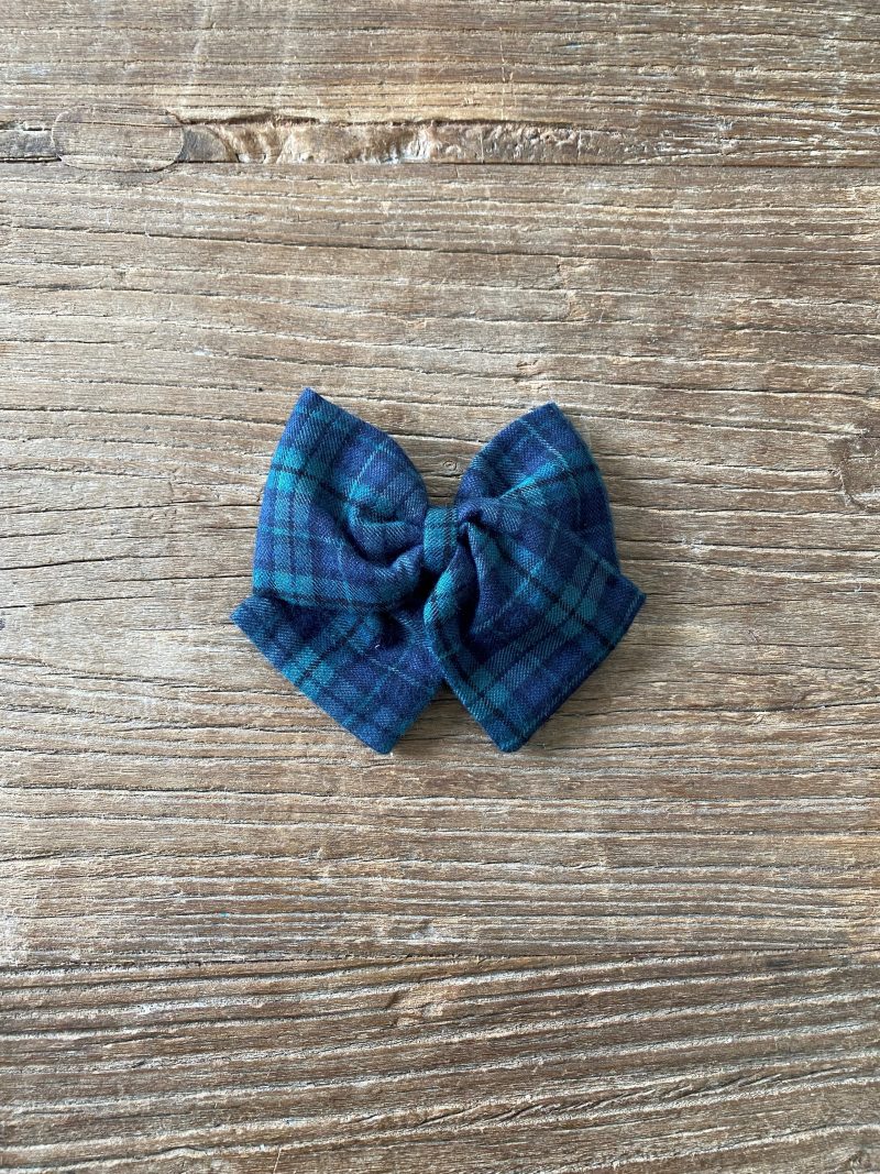 Lazo tartan azul