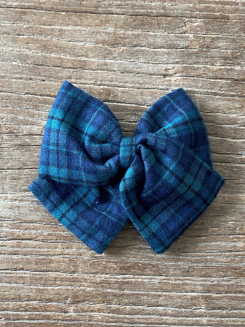 Lazo tartan azul
