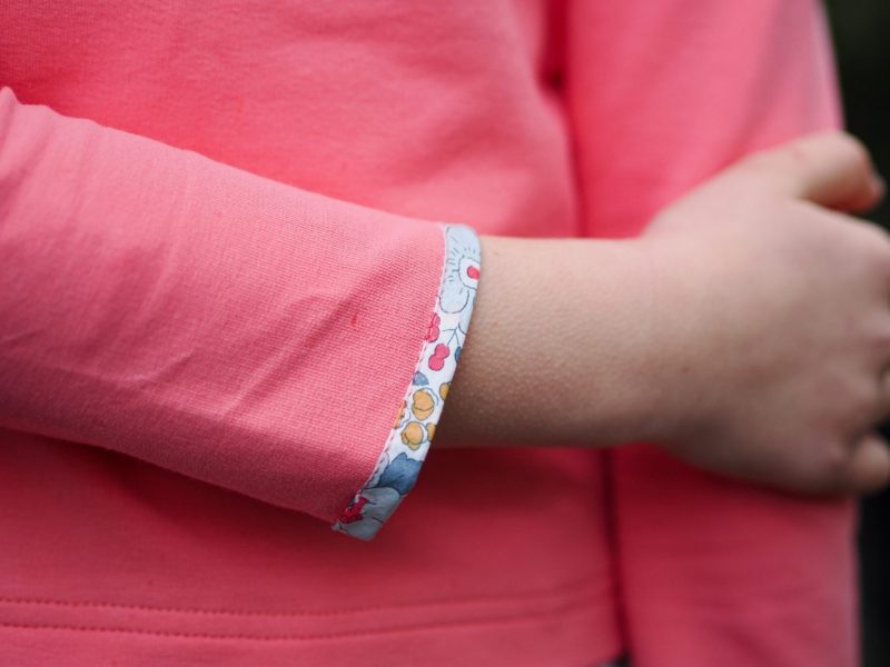 Sudadera combinada liberty coral