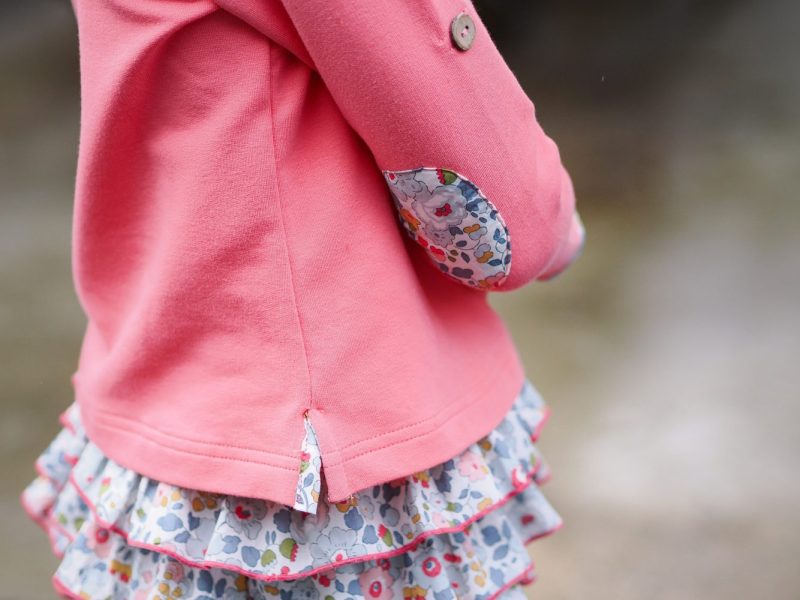 Sudadera combinada liberty coral