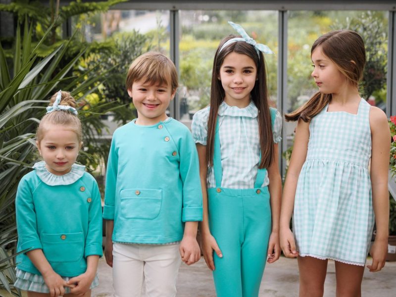Vestido vichy agua