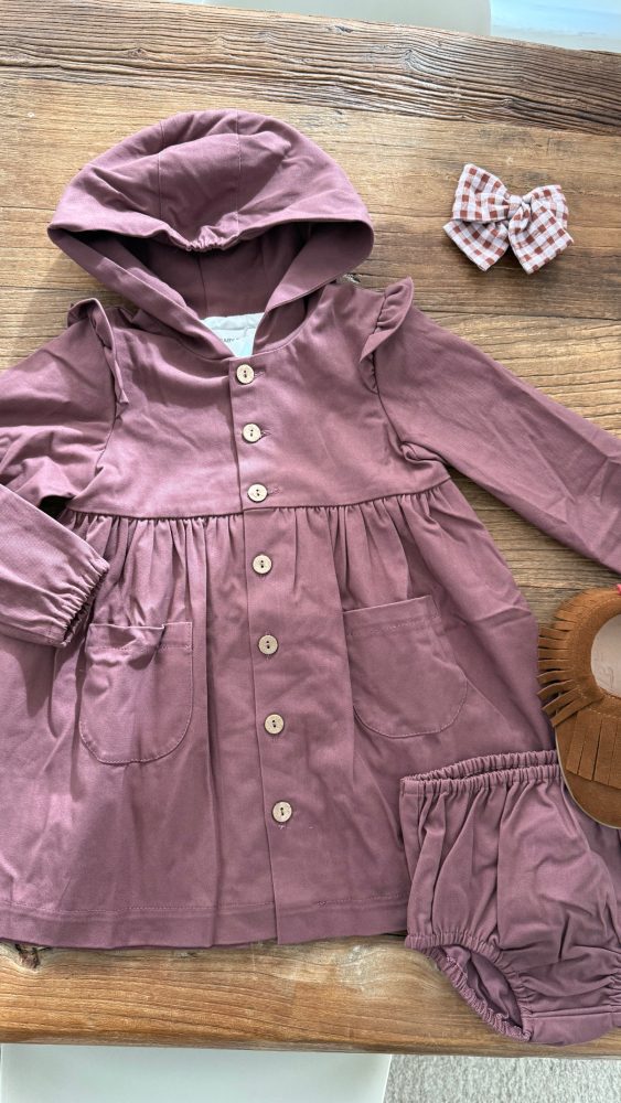 Vestido / abrigo capucha